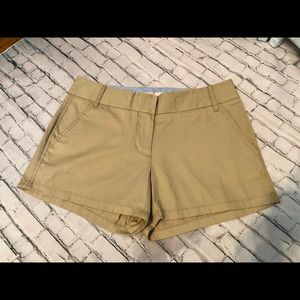 J. Crew Khaki Chino Shorts Size 4